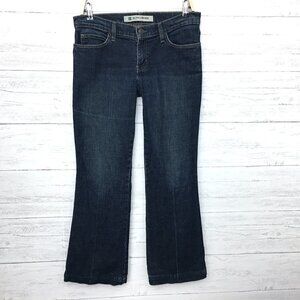 Gap Women's Jeans Ultra Low Rise Boot Cut Ankle Stretch Dark size 8 length 29"